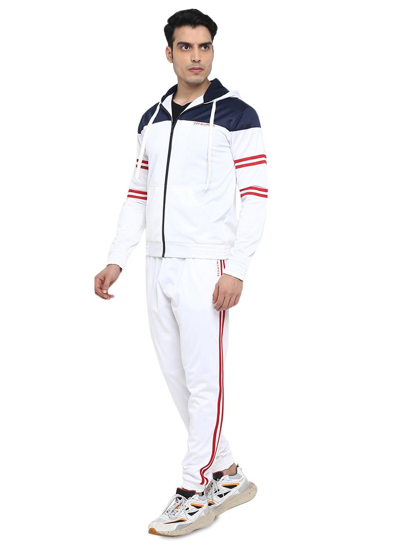 white color block track suit - 17456061 - Zoom Image - 2