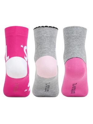 women pack of 3 printed ankle length socks - 17456179 - Standard Image - 3