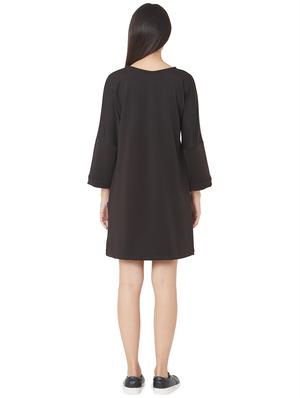 round neck a-line dress - 17456755 - Standard Image - 3