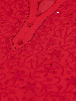 chikankari straight kurta - 17457215 - Standard Image - 5