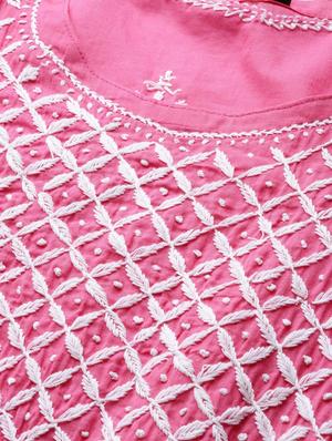chikankari straight kurta - 17457250 - Standard Image - 5