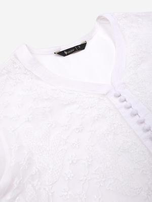 chikankari straight kurta - 17457252 - Standard Image - 4