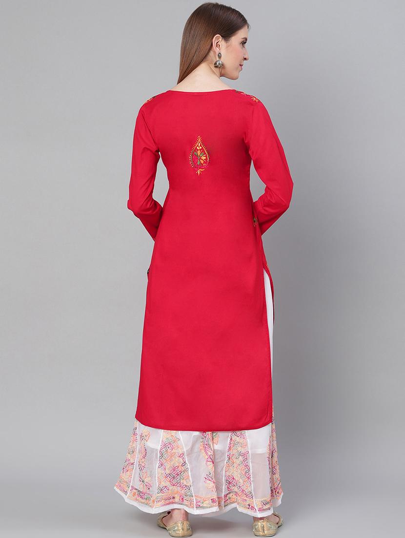 chikankari kurta sharara set - 17457327 - Zoom Image - 3