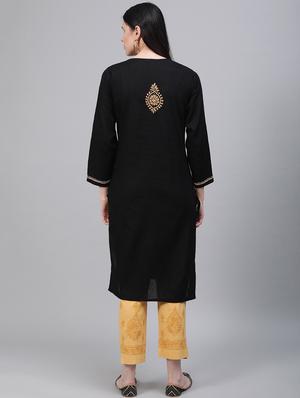 chikankari kurta pant set - 17457348 - Standard Image - 3