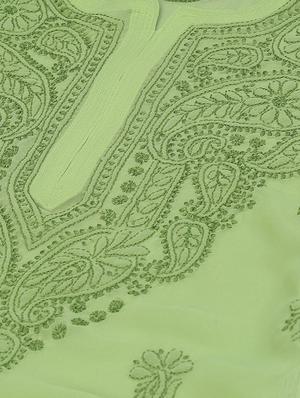 chikankari kurta pant set - 17457360 - Standard Image - 5