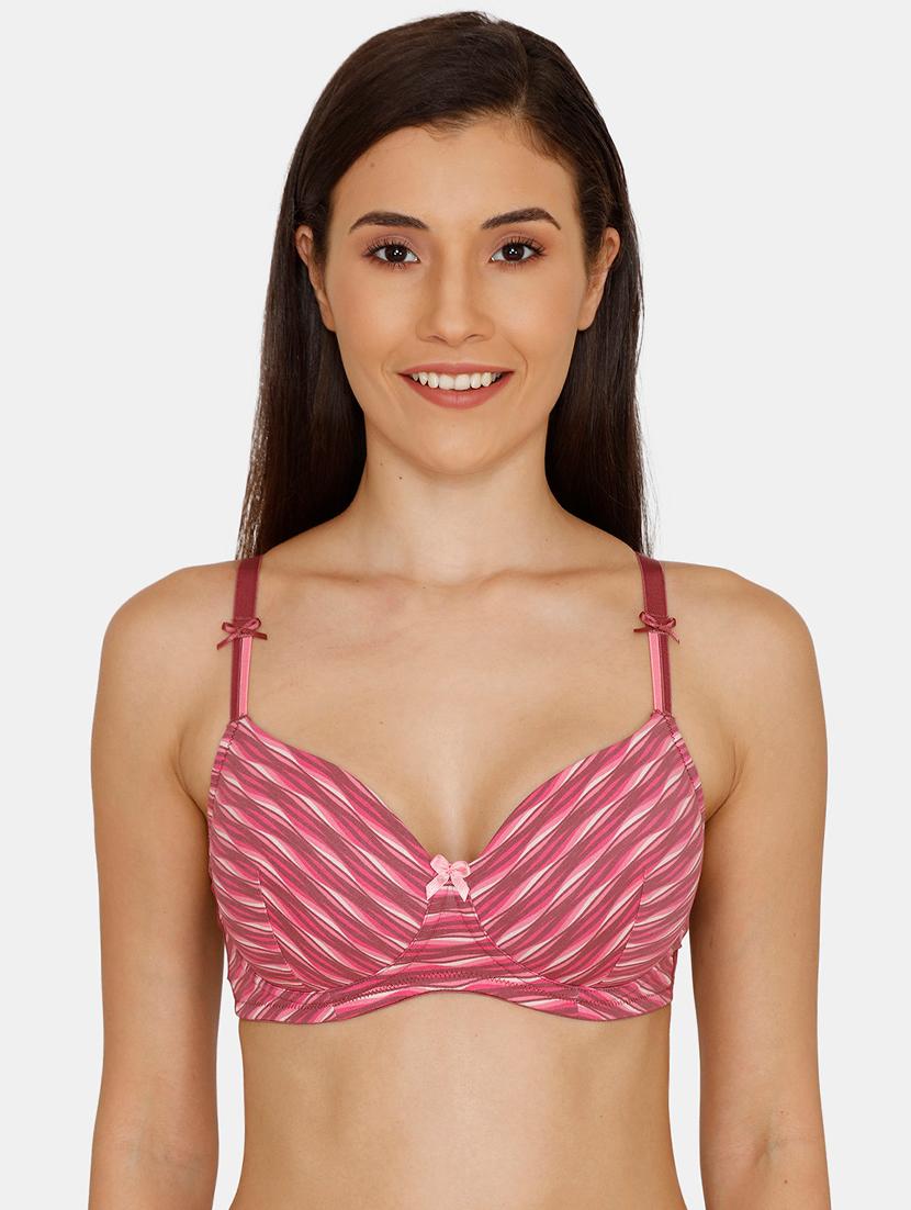 maroon cotton tshirt bra - 17457376 - Zoom Image - 1
