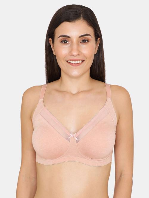 pink polyester regular bra - 17457382 - Standard Image - 1