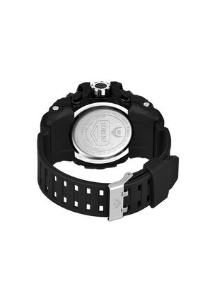 lorenz casual & sporty black dial display with led & day date calendar analog digital watch for men & boys|mk-3075-dg - 17457400 - Standard Image - 3