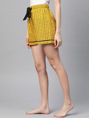 drawstring waist checkered short - 17457403 - Standard Image - 2