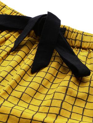 drawstring waist checkered short - 17457403 - Standard Image - 5