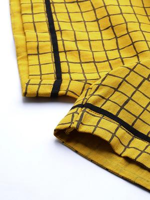drawstring waist checkered short - 17457403 - Standard Image - 6