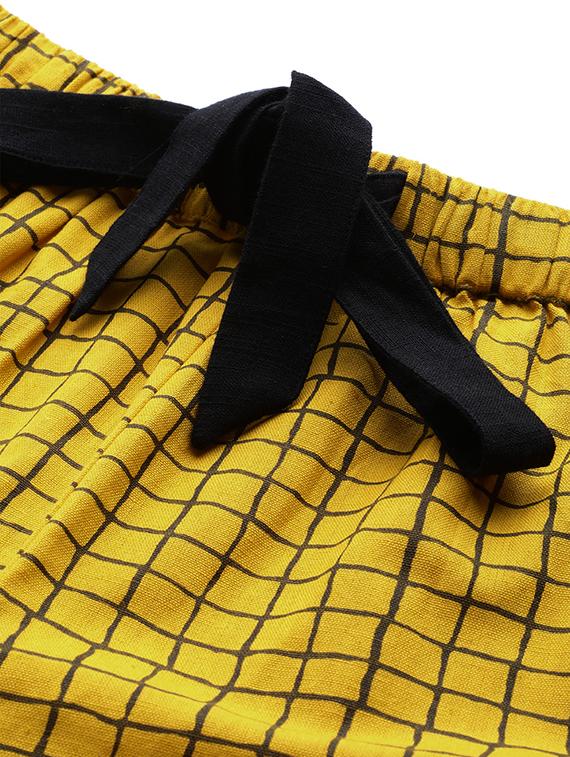 drawstring waist checkered short - 17457403 - Zoom Image - 5