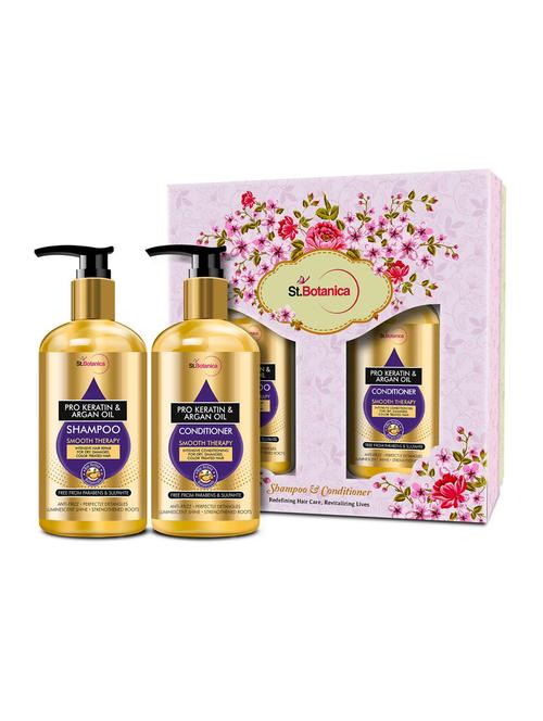 stbotanica pro keratin & argan oil shampoo + conditioner kit (300ml each) - 17457598 - Standard Image - 1