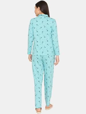 printed pyjama nightwear set - 17457620 - Standard Image - 3