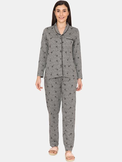 printed pyjama nightwear set - 17457621 - Standard Image - 1