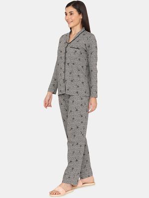 printed pyjama nightwear set - 17457621 - Standard Image - 2