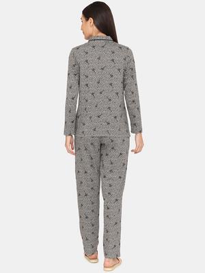 printed pyjama nightwear set - 17457621 - Standard Image - 3