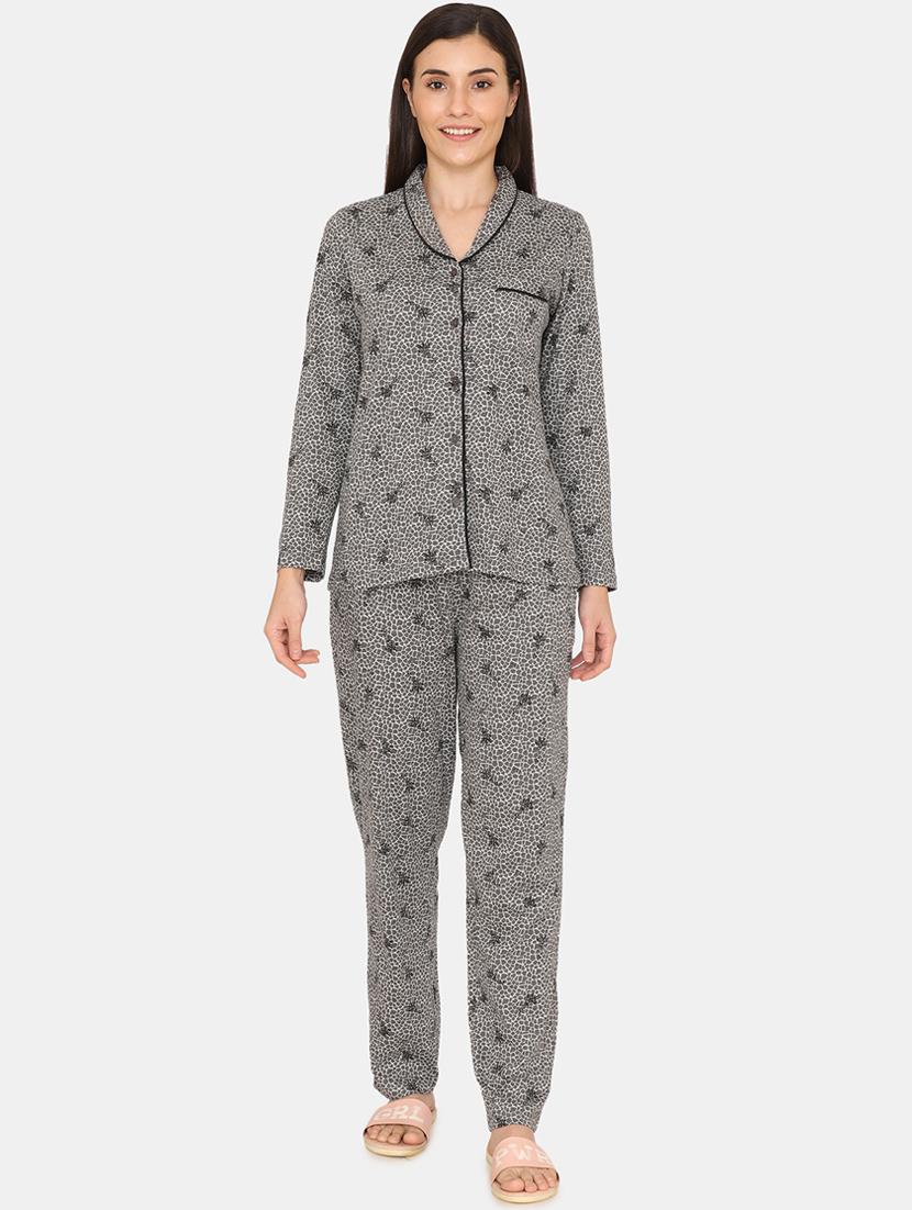 printed pyjama nightwear set - 17457621 - Zoom Image - 1