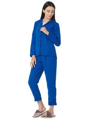 solid pyjama nightwear set - 17457633 - Standard Image - 2