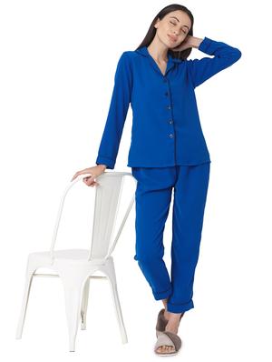 solid pyjama nightwear set - 17457633 - Standard Image - 4
