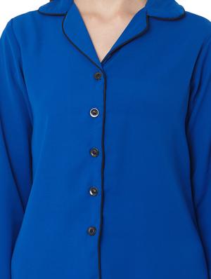 solid pyjama nightwear set - 17457633 - Standard Image - 5