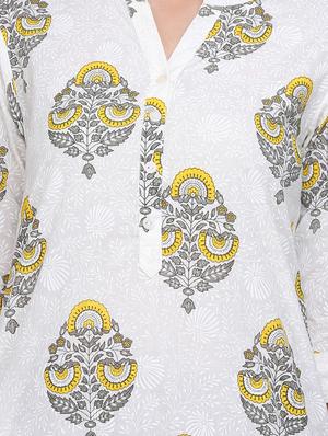 printed straight kurta - 17457665 - Standard Image - 4