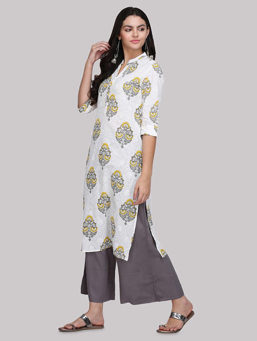 printed straight kurta - 17457665 - Zoom Image - 2