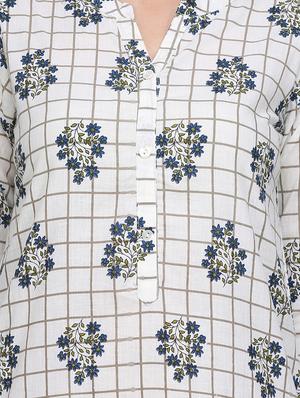 printed straight kurta - 17457666 - Standard Image - 4