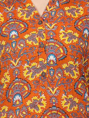 printed straight kurta - 17457671 - Standard Image - 4