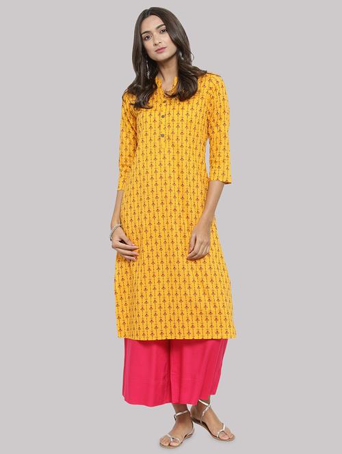 printed straight kurta - 17457677 - Standard Image - 1