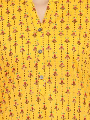 printed straight kurta - 17457677 - Standard Image - 4
