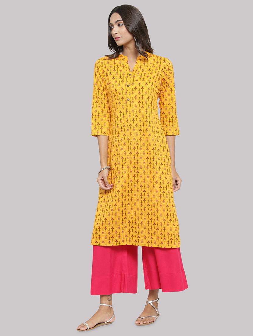 printed straight kurta - 17457677 - Zoom Image - 2