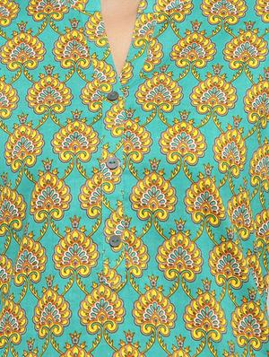 printed straight kurta - 17457685 - Standard Image - 4