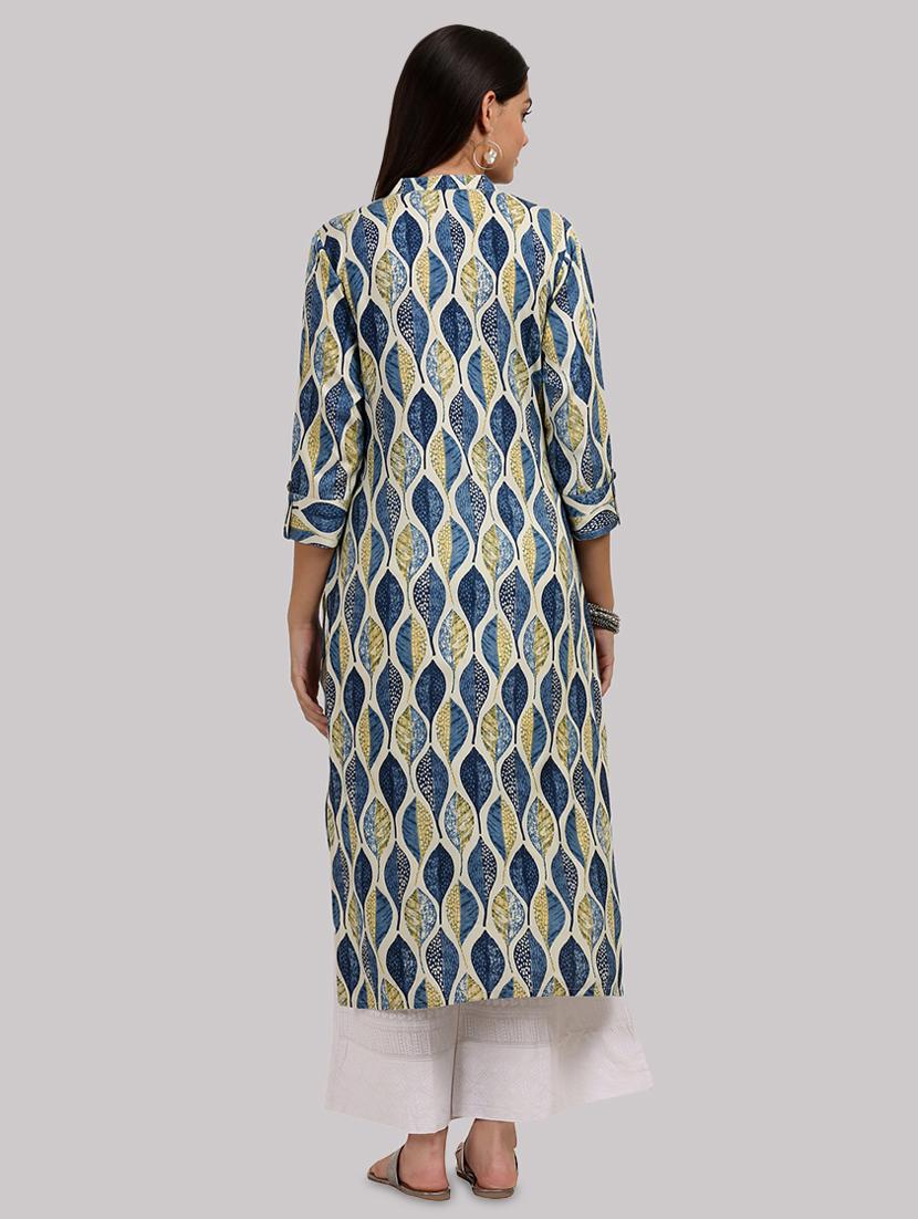 printed straight kurta - 17457687 - Zoom Image - 3