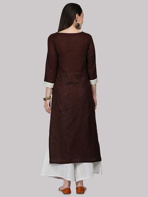 printed straight kurta - 17457689 - Standard Image - 3