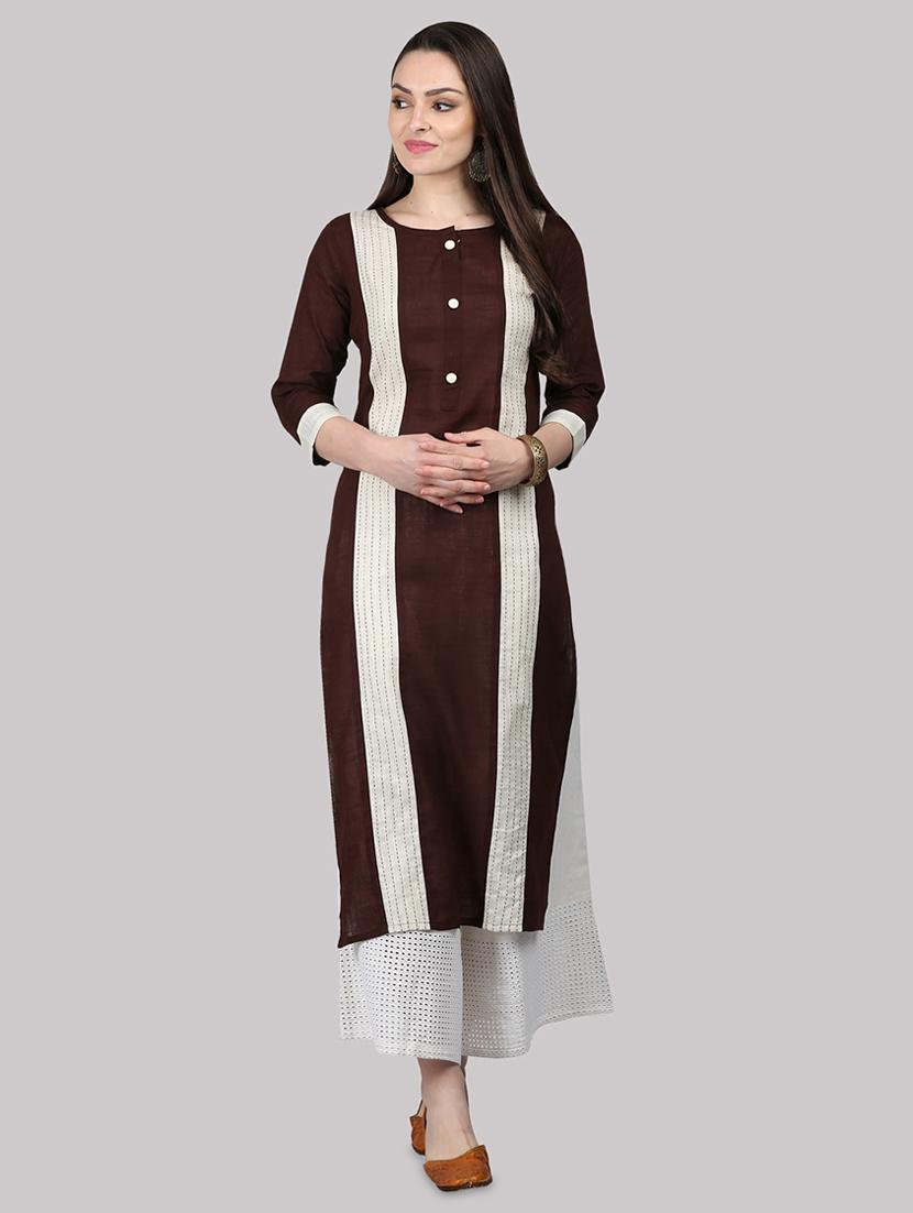 printed straight kurta - 17457689 - Zoom Image - 1