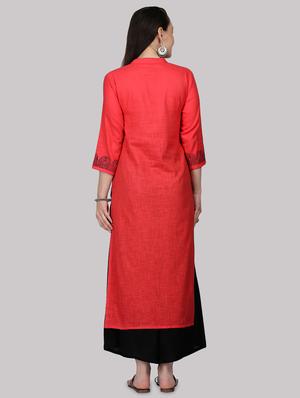 paisley straight kurta - 17457691 - Standard Image - 3