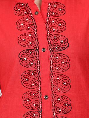 paisley straight kurta - 17457691 - Standard Image - 4