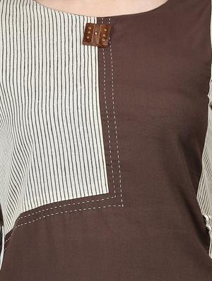 striped straight kurta - 17457697 - Standard Image - 4