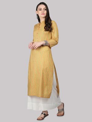 striped straight kurta - 17457699 - Standard Image - 2