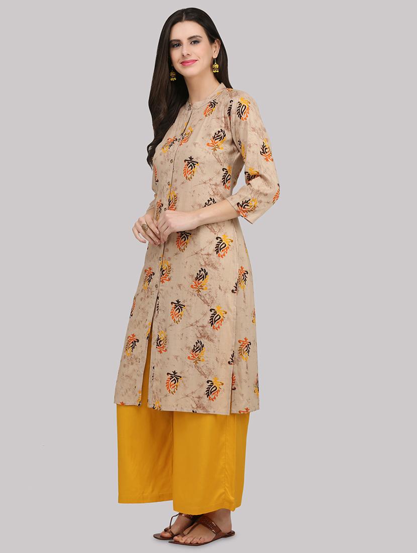printed straight kurta - 17457703 - Zoom Image - 2