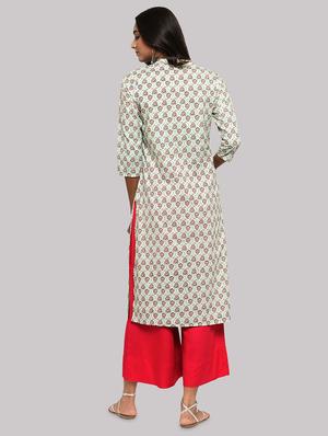 printed straight kurta - 17457708 - Standard Image - 3