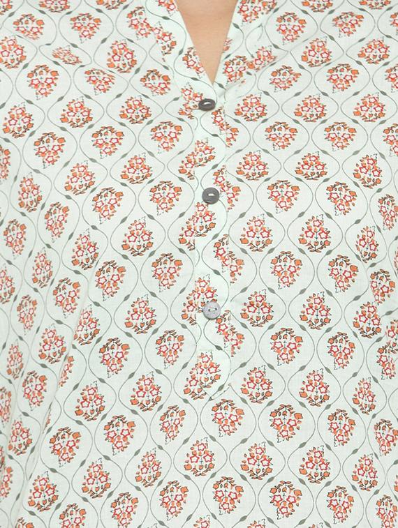 printed straight kurta - 17457708 - Zoom Image - 4