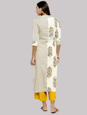 floral straight kurta - 17457716 - Standard Image - 3