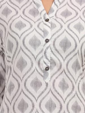 printed straight kurta - 17457718 - Standard Image - 4