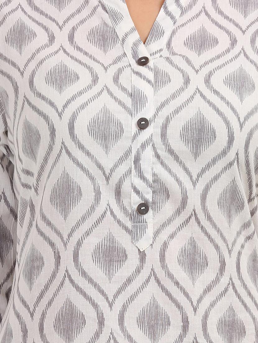 printed straight kurta - 17457718 - Zoom Image - 4