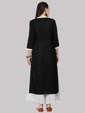 striped straight kurta - 17457742 - Standard Image - 3