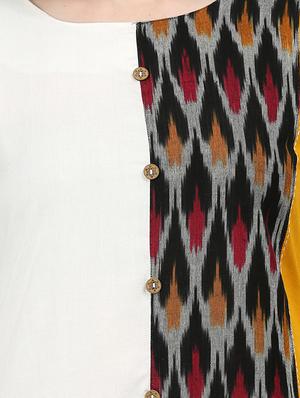 ikat print straight kurta - 17457743 - Standard Image - 4