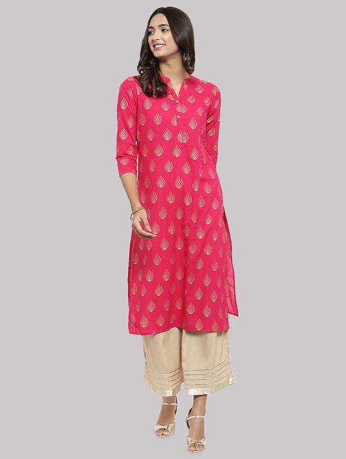 printed straight kurta - 17457746 - Standard Image - 1