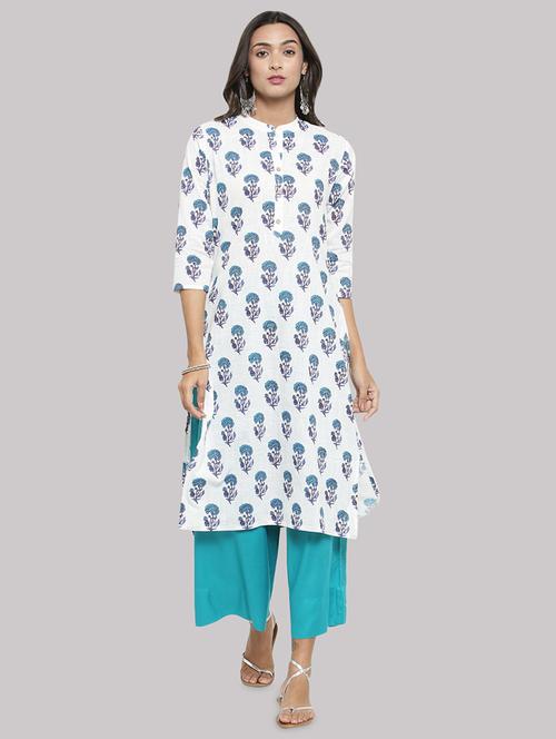 printed straight kurta - 17457747 - Standard Image - 1